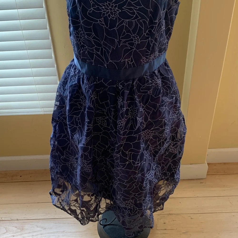Heidi Weisel Navy Floral Dress - Picture 3 of 5